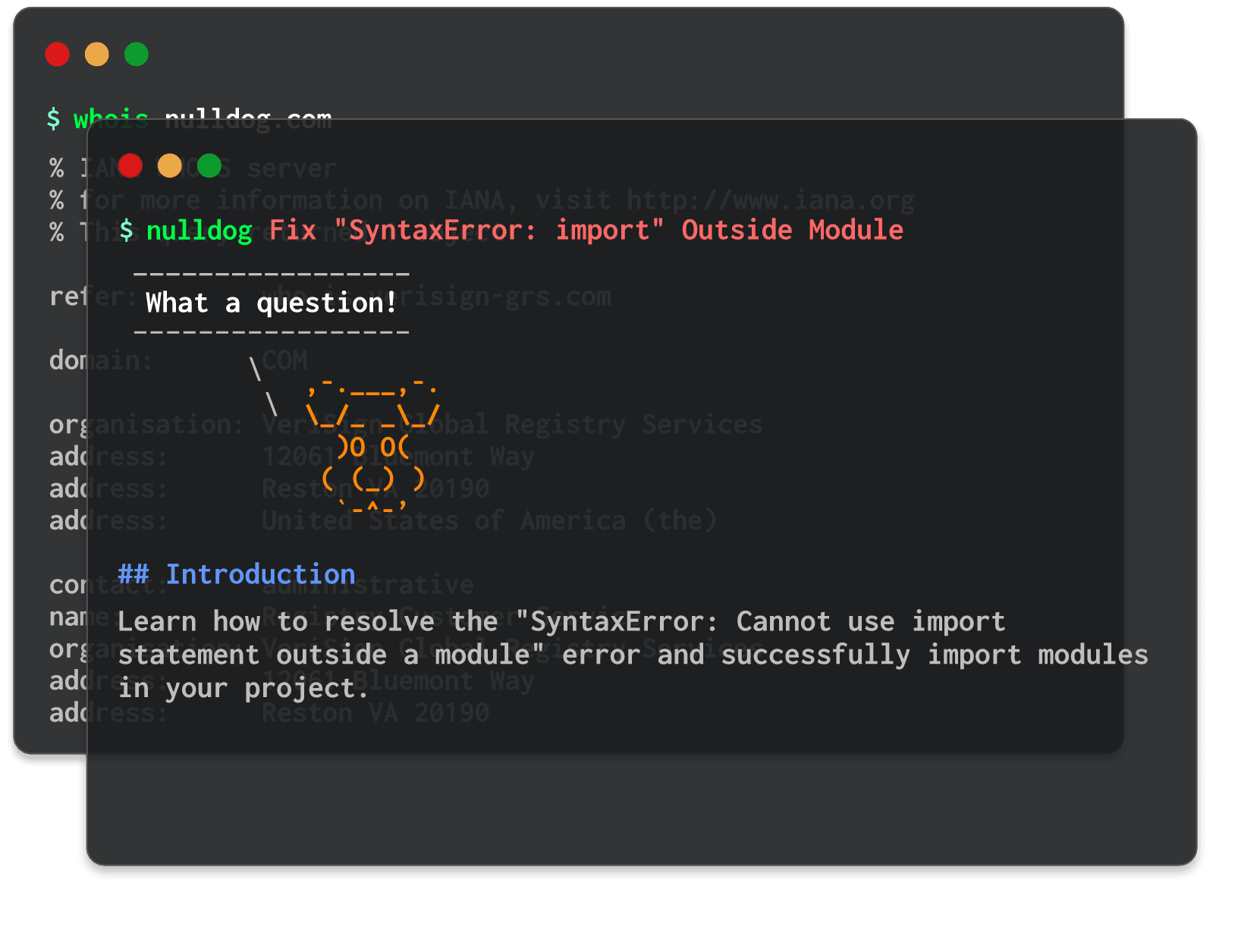 Fix "SyntaxError: import" Outside Module 
