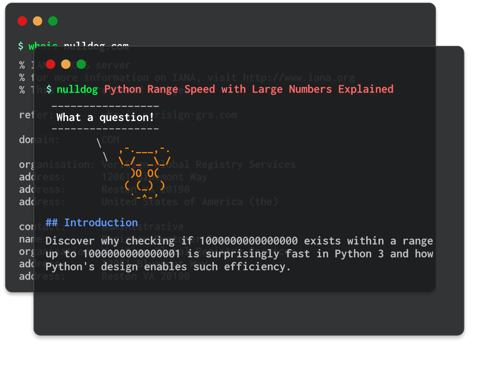 Python Range Speed with Large Numbers Explained 
