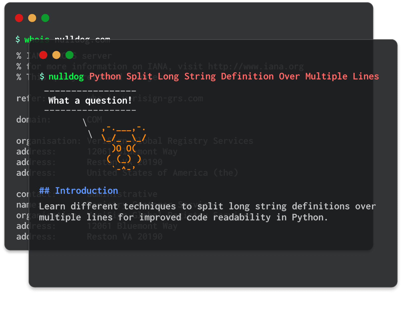 Python Split Long String Definition Over Multiple Lines 
