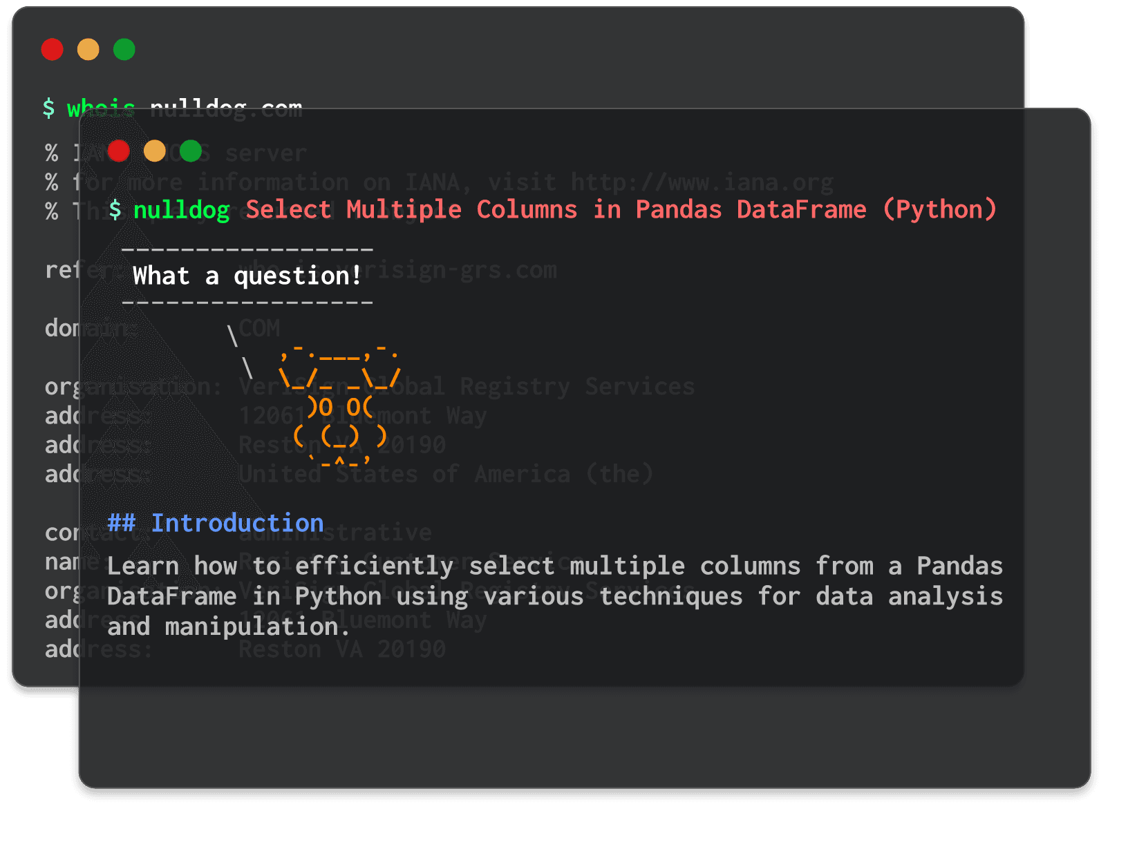 Select Multiple Columns in Pandas DataFrame (Python) 
