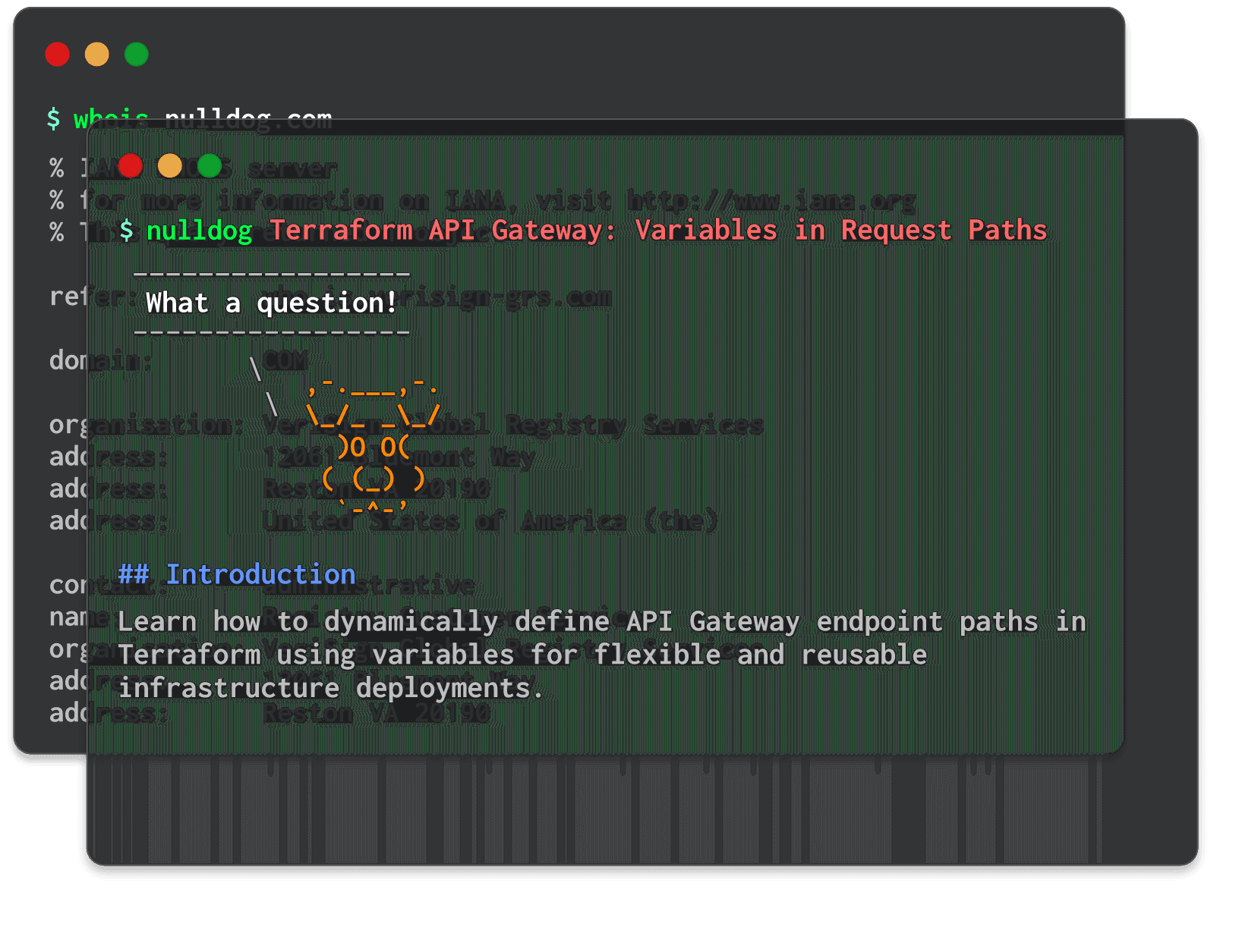 Terraform API Gateway: Variables in Request Paths 
