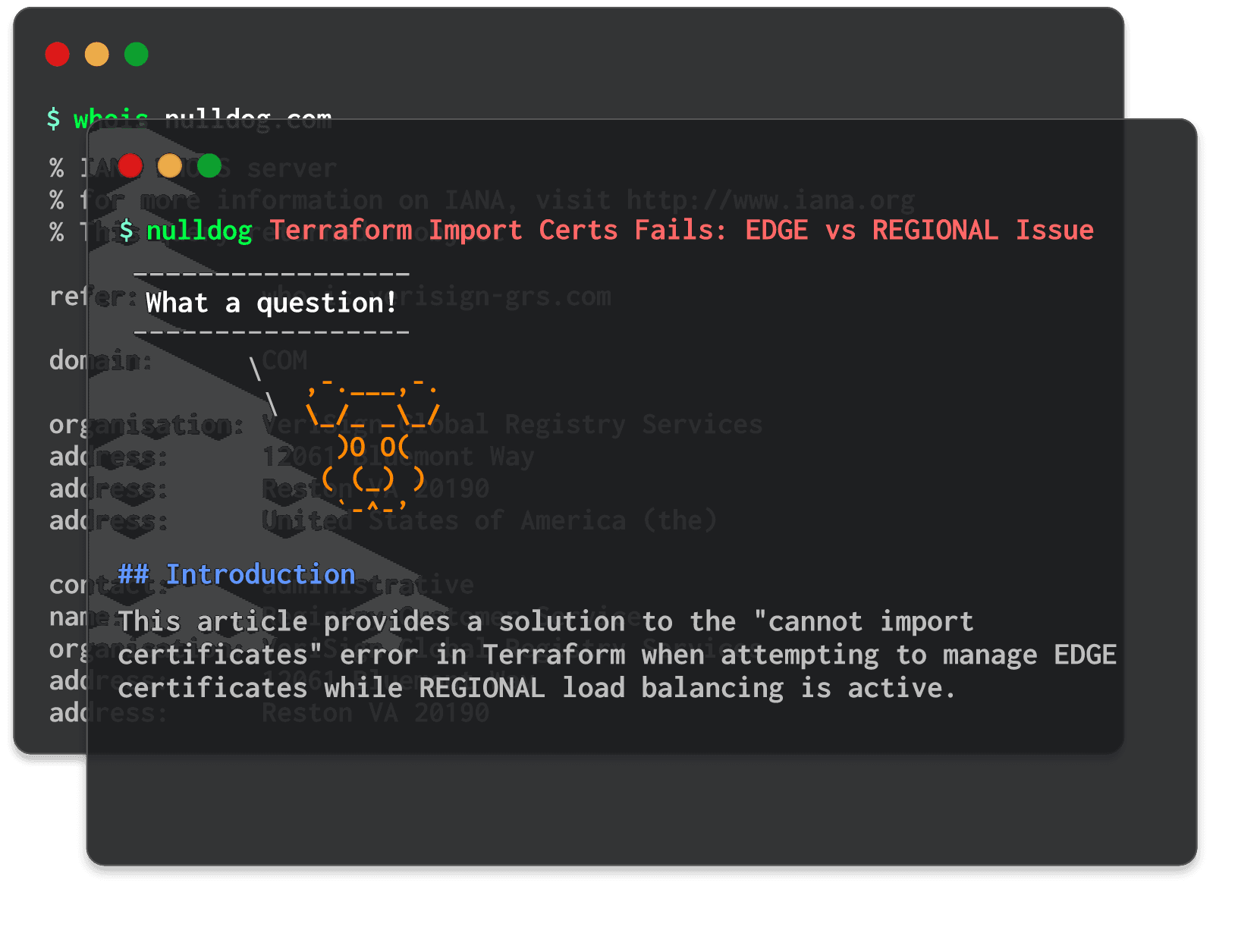 Terraform Import Certs Fails: EDGE vs REGIONAL Issue 
