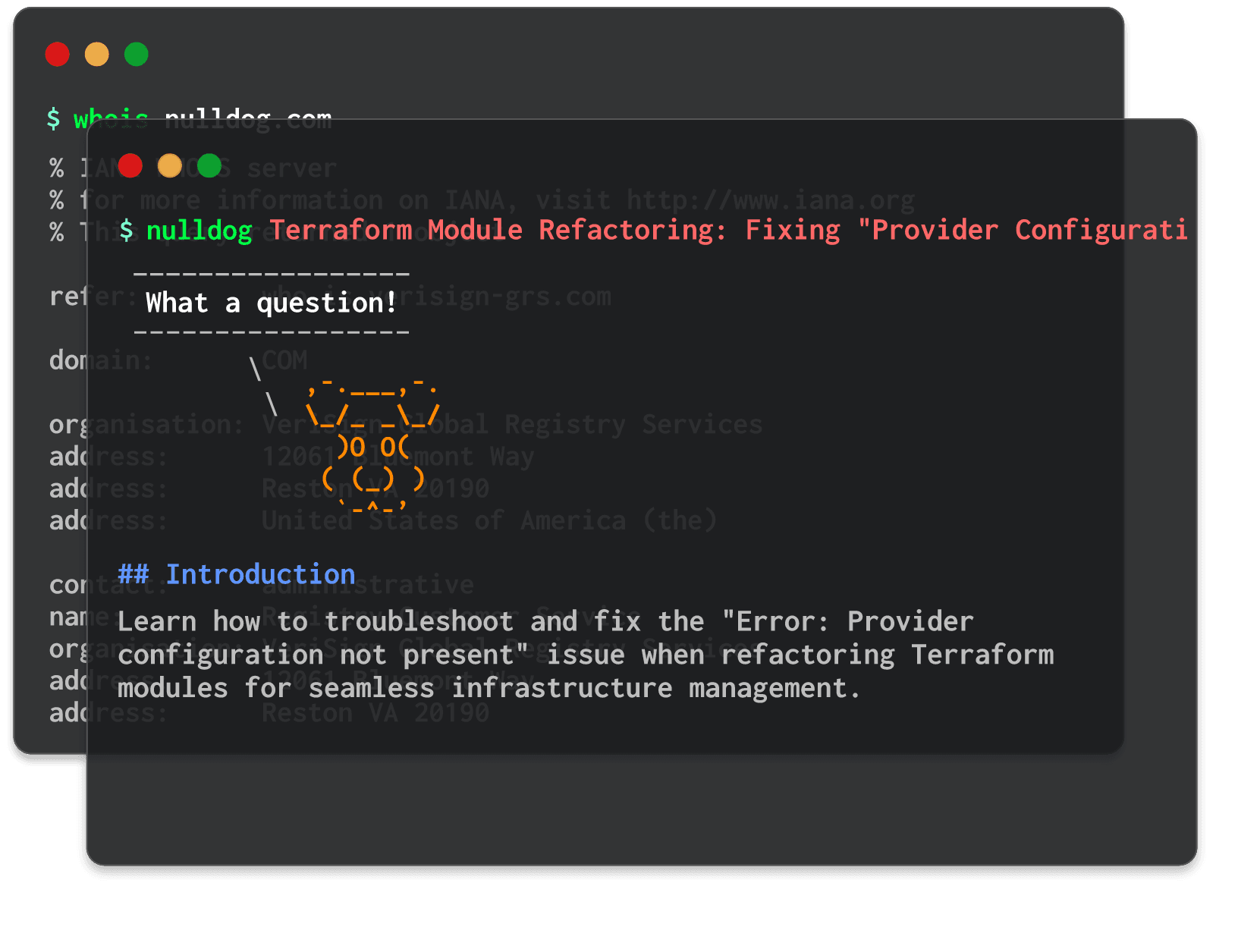 Terraform Module Refactoring: Fixing "Provider Configuration Not Present" Error 
